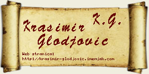 Krasimir Glođović vizit kartica